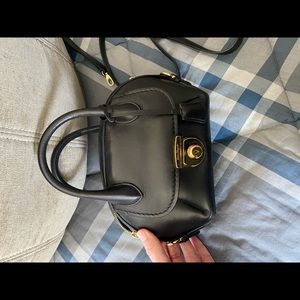 Salvatore Ferragamo black leather cross body